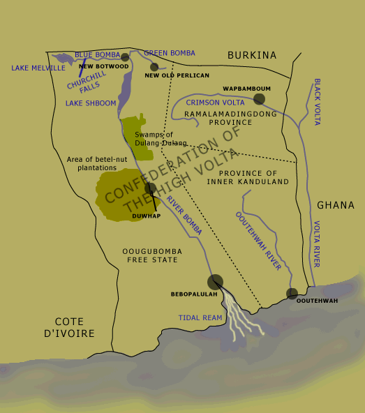 Map of Oougubomba